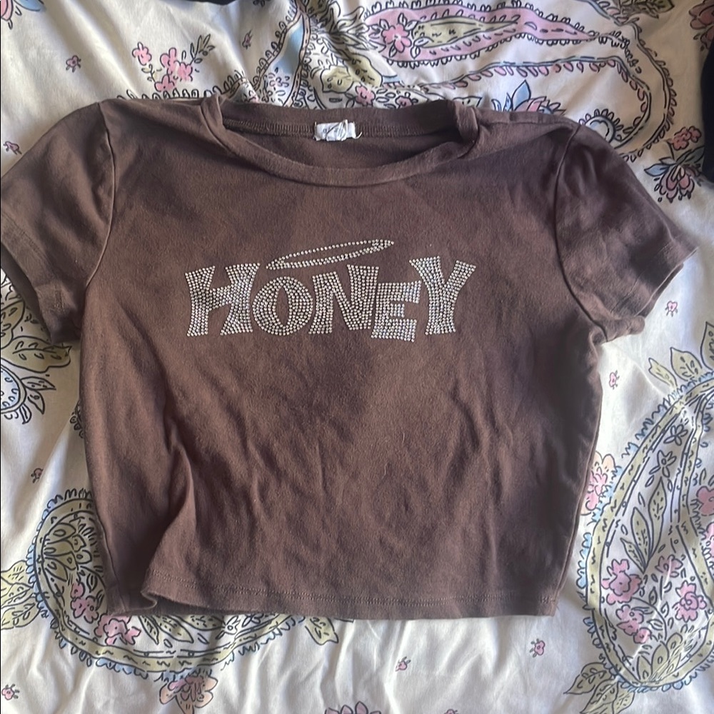 Garage Brown 'Honey' Crop Top